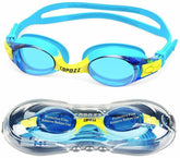 COPOZZ Kids Swimming Goggles, Child (Age 3-13) Waterproof Swim Goggles Clear Vision Anti Fog UV Protection No Leak Soft Silicone Frame